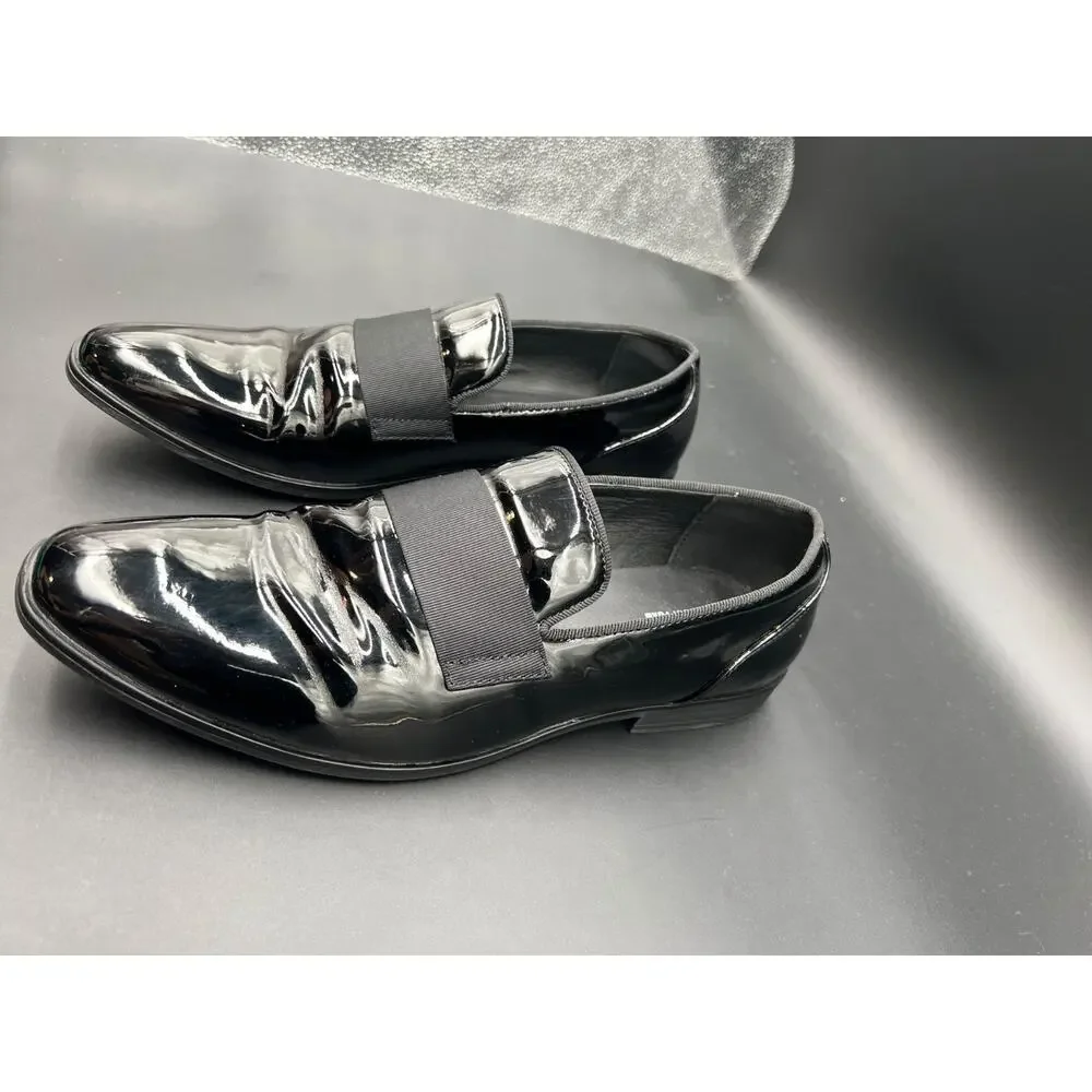 Men’s Alfani Haydan Patent Slip-On Loafers US Size 8 #98